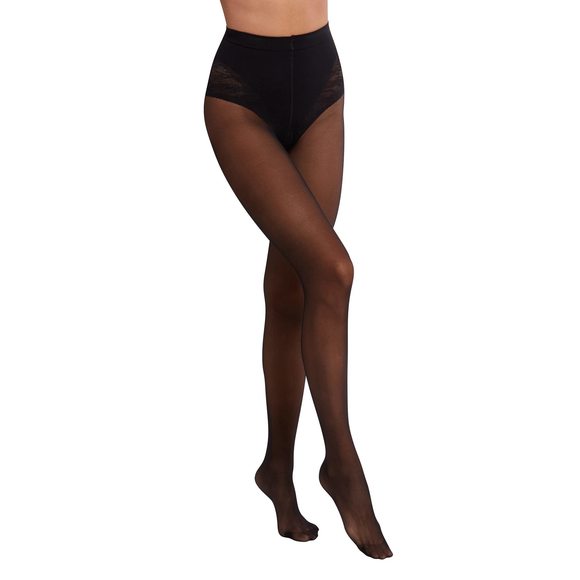 Wolford Tummy 20 Denier Sheer Pantyhose Tights Seamless Women's black Small - Picture 1 of 8